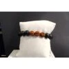 8” 10mm Matte Onyx & Rundraksha Beaded Men’s Bracelet