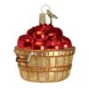 Apple Basket - Old World Charm Glass Christmas Ornament - 2.5" (comes With Gift Box) -Equestrian Supply Store apple basket old world charm glass christmas ornam