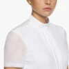 CAD153 Cavalleria Toscana Pleated Jersey S/S Shirt -Equestrian Supply Store cavalleria toscana cad153 cavalleria toscana pleat