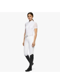 CAD153 Cavalleria Toscana Pleated Jersey S/S Shirt 10 CAD153 Cavalleria Toscana Pleated Jersey S/S Shirt -Equestrian Supply Store cavalleria toscana cad153 cavalleria toscana pleat 2