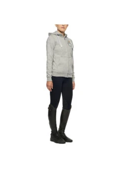 FEA008 Cavalleria Toscana Girl's Color Form Cotton Zip Hoodie -Equestrian Supply Store cavalleria toscana fea008 cavalleria toscana girls 2