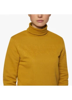 FED106 Cavalleria Toscana Embossed Turtleneck Pullover Sweatshirt -Equestrian Supply Store cavalleria toscana fed106 cavalleria toscana embos 2