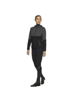 GID248 Cavalleria Toscana Women’s Jersey Bonded Wool Knit Hooded Softshell Jacket -Equestrian Supply Store cavalleria toscana gid248 cavalleria toscana women 2