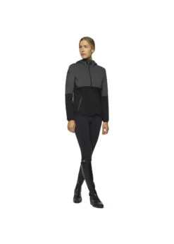 GID248 Cavalleria Toscana Women’s Jersey Bonded Wool Knit Hooded Softshell Jacket -Equestrian Supply Store cavalleria toscana gid248 cavalleria toscana women 3