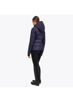 GID267 Cavalleria Toscana Matte Jersey Quilted Hooded Puffer Jacket -Equestrian Supply Store cavalleria toscana gid267 cavalleria toscana matte 4