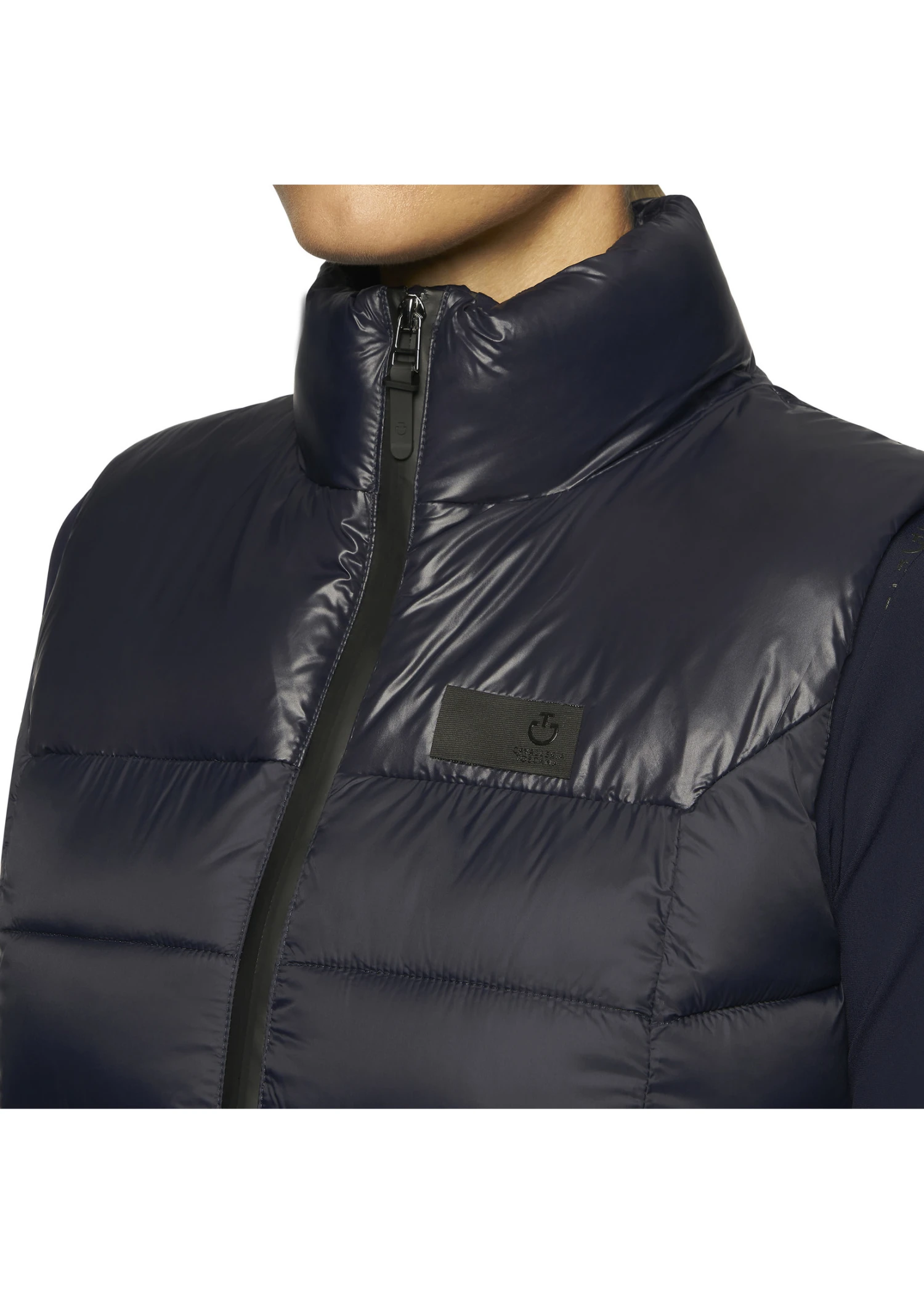 GLD247 Cavalleria Toscana Women’s Shiny/Matte Nylon Puffer Vest 11 GLD247 Cavalleria Toscana Women’s Shiny/Matte Nylon Puffer Vest - Image 9