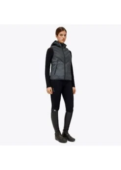 GLD272 Cavalleria Toscana Gilet W/ Detachable Hood And Laser Cut Logo