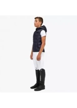 GLK021 Cavalleria Toscana Junior Synthetic Down Hooded Zip Puffer Vest -Equestrian Supply Store cavalleria toscana glk021 cavalleria toscana junio 2