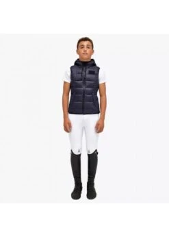 GLK021 Cavalleria Toscana Junior Synthetic Down Hooded Zip Puffer Vest
