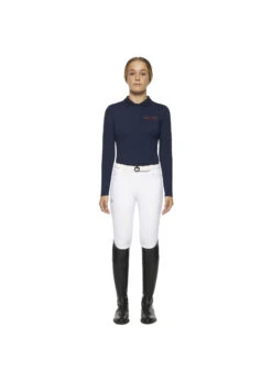 POA064 Cavalleria Toscana Cotton Piqué Rugby 10 POA064 Cavalleria Toscana Cotton Piqué Rugby -Equestrian Supply Store cavalleria toscana poa064 cavalleria toscana cotto 3