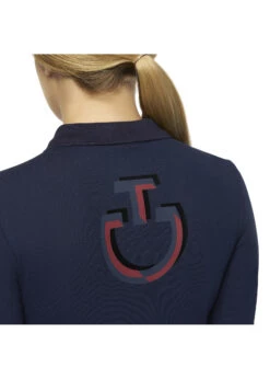 POA064 Cavalleria Toscana Cotton Piqué Rugby 11 POA064 Cavalleria Toscana Cotton Piqué Rugby -Equestrian Supply Store cavalleria toscana poa064 cavalleria toscana cotto 4