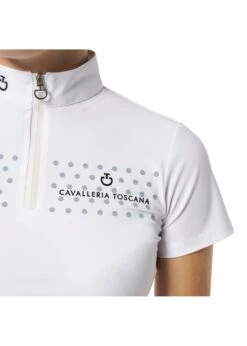 POA076 Cavalleria Toscana Junior Flock Print S/S Competition Polo -Equestrian Supply Store cavalleria toscana poa076 cavalleria toscana junio 2