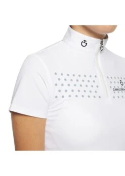 POA076 Cavalleria Toscana Junior Flock Print S/S Competition Polo -Equestrian Supply Store cavalleria toscana poa076 cavalleria toscana junio 3