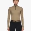 POD221 Cavalleria Toscana Flocked Mini CT Jersey Fleece Turtleneck Zip Polo 2 POD221 Cavalleria Toscana Flocked Mini CT Jersey Fleece Turtleneck Zip Polo -Equestrian Supply Store cavalleria toscana pod221 cavalleria toscana flock