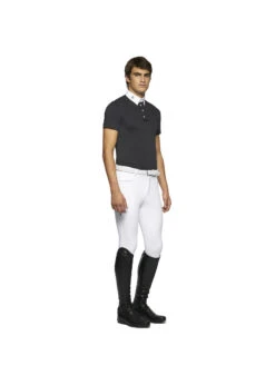 POU260 Cavalleria Toscana Men’s Tech Piqué Competition Polo W/Mesh Inserts -Equestrian Supply Store cavalleria toscana pou260 cavalleria toscana mens 3