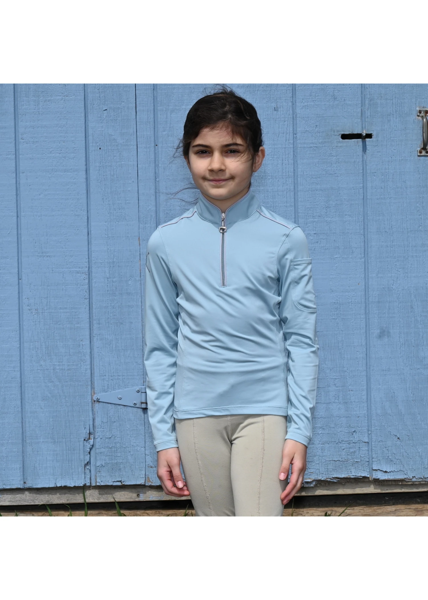 Chestnut Bay Girl's SkyCool® Long Sleeve Performance Rider Shirt 4 Chestnut Bay Girl's SkyCool® Long Sleeve Performance Rider Shirt - Image 2