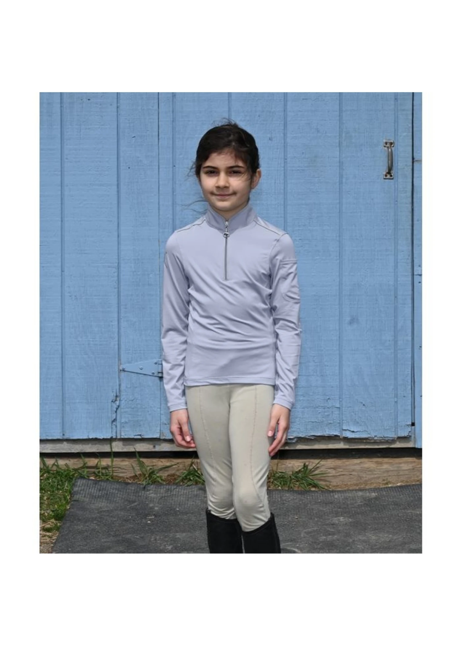 Chestnut Bay Girl's SkyCool® Long Sleeve Performance Rider Shirt 3 Chestnut Bay Girl's SkyCool® Long Sleeve Performance Rider Shirt