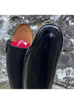 DeNiro Volta Brushed Black Rondine Top With GGS79 Crystals, 39 MA M 6 DeNiro Volta Brushed Black Rondine Top With GGS79 Crystals, 39 MA M -Equestrian Supply Store deniro boot deniro volta brushed black rondine top 1