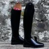 DeNiro Volta Brushed Black Rondine Top With GGS79 Crystals, 39 MA M -Equestrian Supply Store deniro boot deniro volta brushed black rondine top