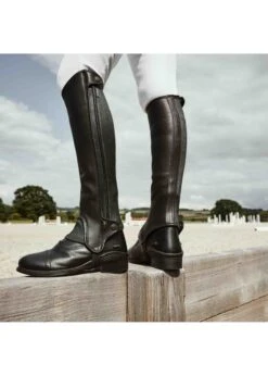 Dublin Women's Evolution Side Zip Half Chaps -Equestrian Supply Store dublin dublin womens evolution side zip half chaps 1