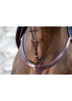 DY07B Dy'on Elastic Running Martingale Attachment W/Brass Hardware