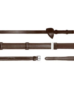 Dy’on New English Collection, 5/8 Hunter Reins With 7 Leather Loops -Equestrian Supply Store dyon dyon new english collection 5 8 hunter reins 2