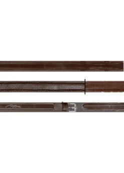 NE05I Dy'on Dressage Flat Leather Reins 5/8” Leather W/ Stainless Steel Buckle