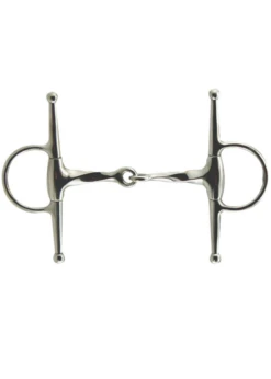 Full Cheek Eggbutt Slow Twist Snaffle, 5 1/2” W/ 6 1/2” Cheeks