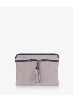 GiGi Piper Clutch In Nubuck Suede Leather