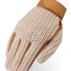 Heritage Unisex Crochet Tan Riding Gloves -Equestrian Supply Store heritage gloves heritage unisex crochet tan riding