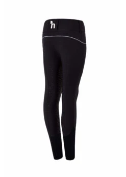 Horze Aubrey Kid’s High Waisted Breeches W/ Silicone Full Seat -Equestrian Supply Store horze aubrey kids high waisted breeches w silicone 3