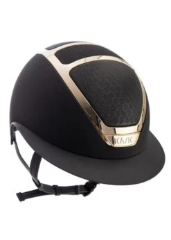 Star Lady Riding Helmet Custom Brown/Gold - Sold As A Kit With Coordinating Liner (sold Separately), Brown/Gold, 1 (55-56)