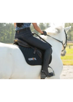 Kerrits Kids Stretch Denim Knee Patch Breech -Equestrian Supply Store kerrits kids stretch denim knee patch breech 2