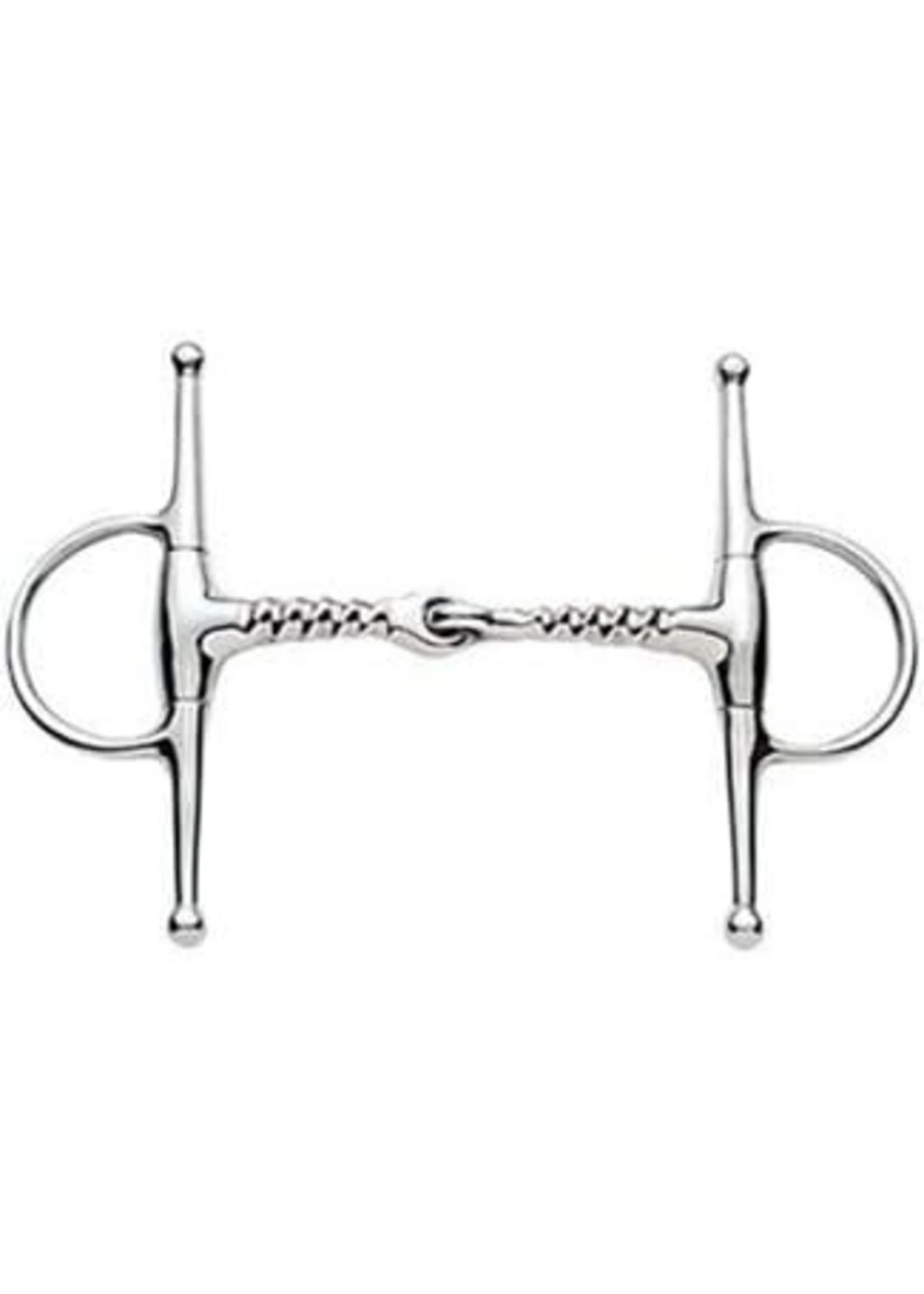 Korsteel Stainless Steel Corkscrew Mouth Full Cheek Snaffle 4 Korsteel Stainless Steel Corkscrew Mouth Full Cheek Snaffle - Image 2
