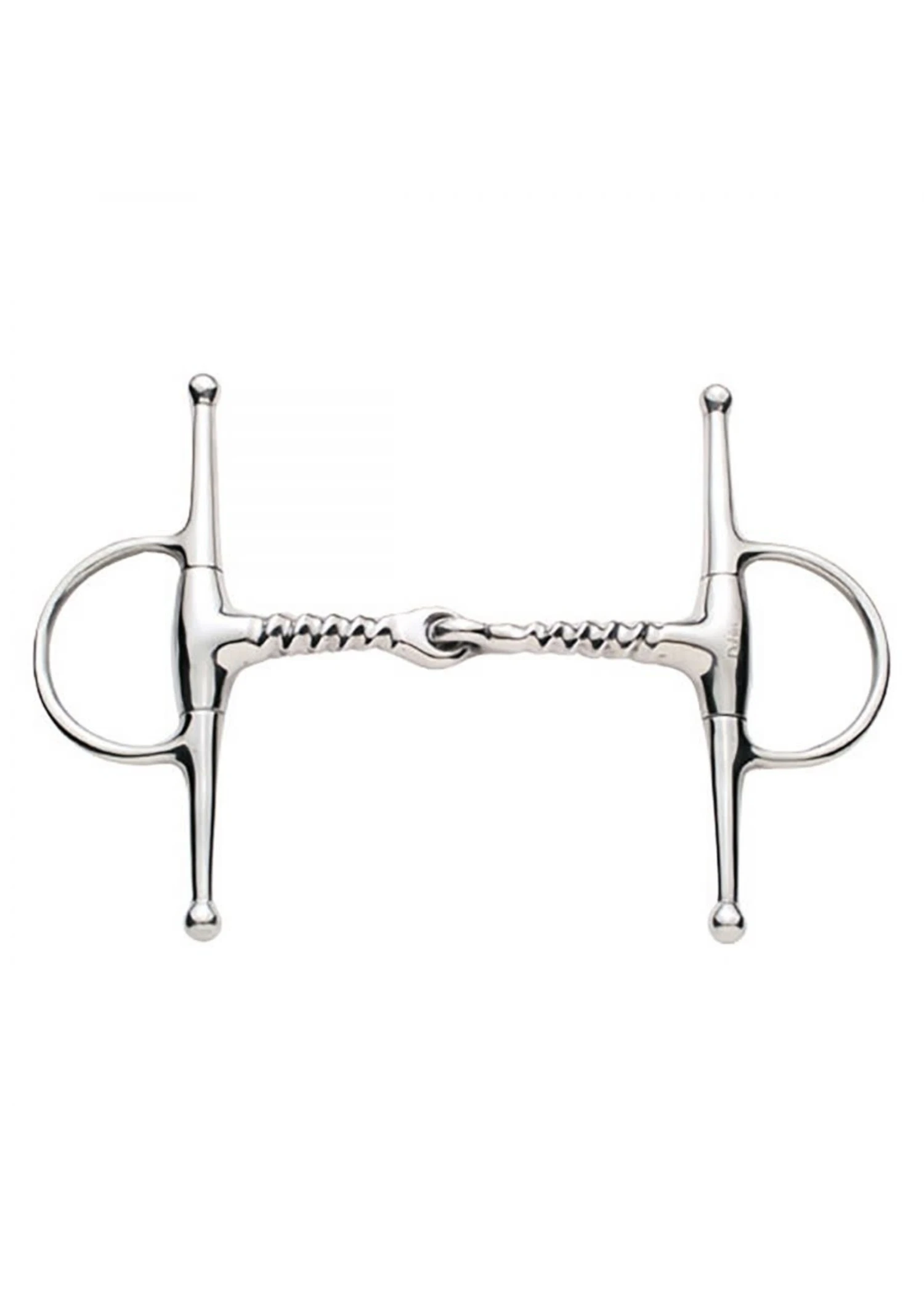 Korsteel Stainless Steel Corkscrew Mouth Full Cheek Snaffle 3 Korsteel Stainless Steel Corkscrew Mouth Full Cheek Snaffle