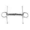 Korsteel Stainless Steel Double Twisted Wire Full Cheek Snaffle -Equestrian Supply Store korsteel stainless steel double twisted wire full