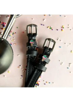 ManeJane Black Spur Strap Smooth, 17” -Equestrian Supply Store manejane manejane black spur strap smooth 17 1