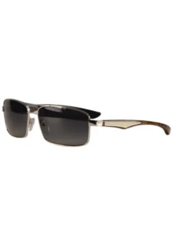 The Diplomat III, Maybach Sunglasses, Platinum Plated, With Ebony/Walnut Burr And Carbon