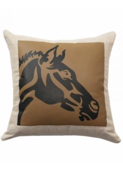 Rani Arabella Leather Horse Pillow