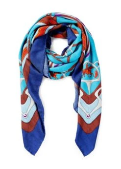 Rani Arabella Printed Cashmere Stirrups Shawl