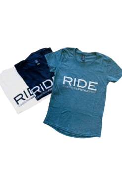 RIDE Youth Short Sleeve Crew Neck Tee (logo Top Left)