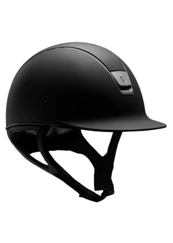 Samshield ShadowMatt Helmet W/Titanium Trim & Chrome Black Blazon