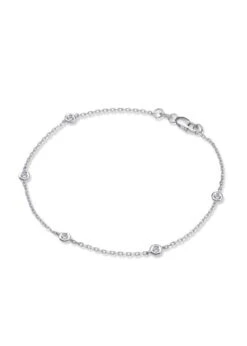 SS Dia .10ctw By The Yard Bracelet