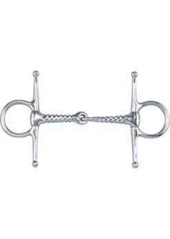 Toklat Pony Full Cheek Corkscrew Snaffle Bit, 4 1/2”